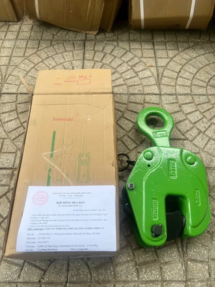 Kẹp tôn đứng tải trọng 2 tấn Kawasaki