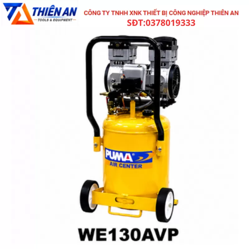 Máy nén khí piston không dầu PUMA model WE130AVP