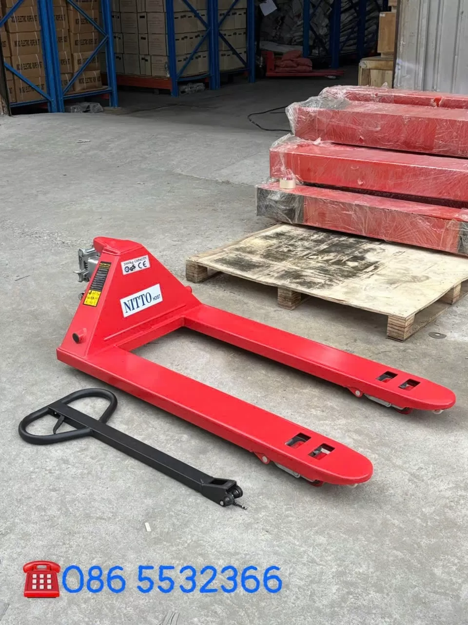 Xe nâng tay thấp bánh PU 3 Tấn
