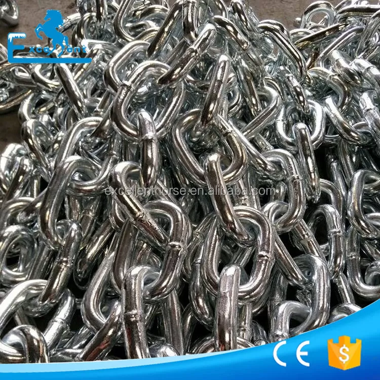 Xích trắng mạ kẽm phi 2 3 4 5 6 8 10 12 14mm