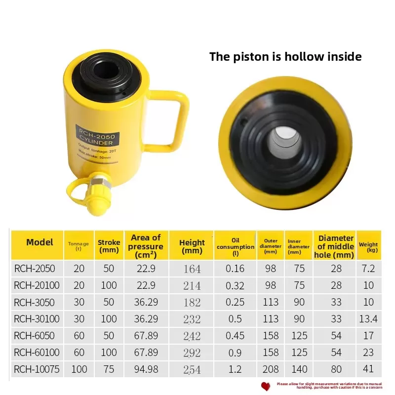 Kích thủy lực rỗng tâm RCH-60100