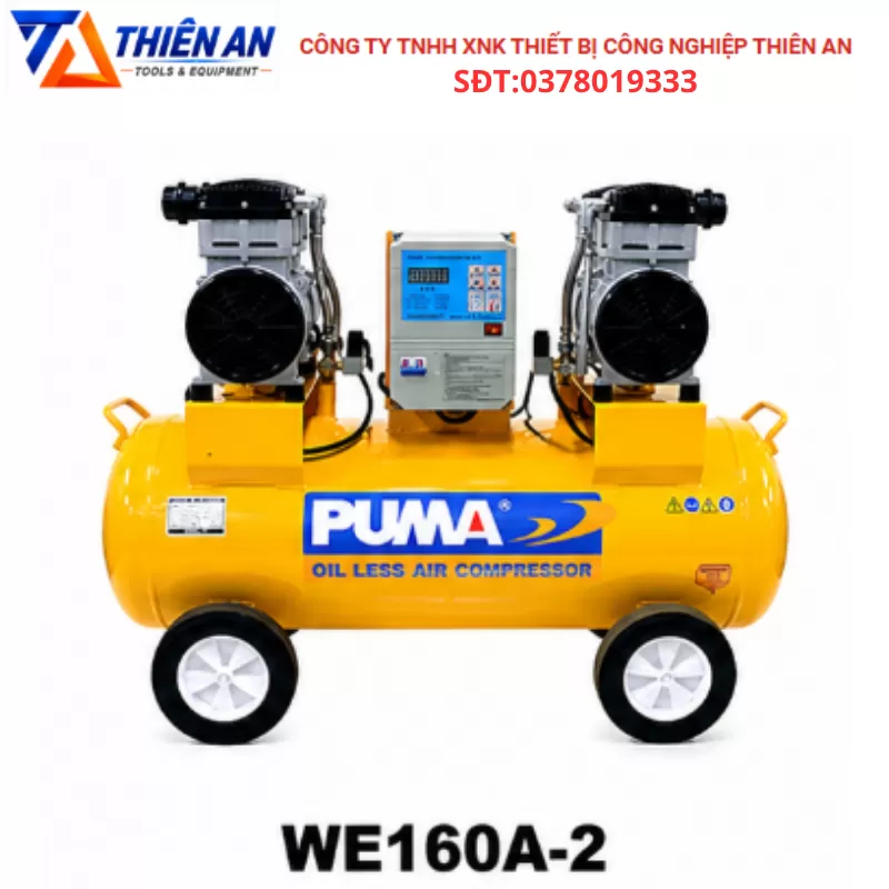 Máy nén khí piston không dầu PUMA model WE160A-2