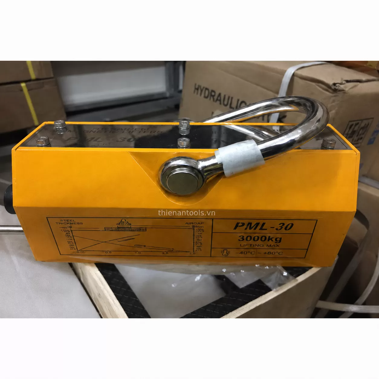 Nam châm nâng hàng tay gạt 2000kg PML-20