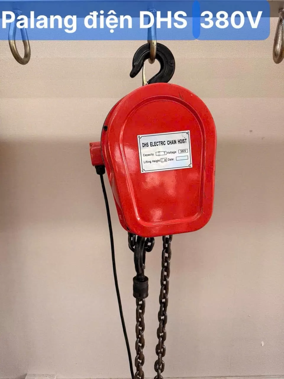 Palang xích điện DHS 220V 3Tx6m