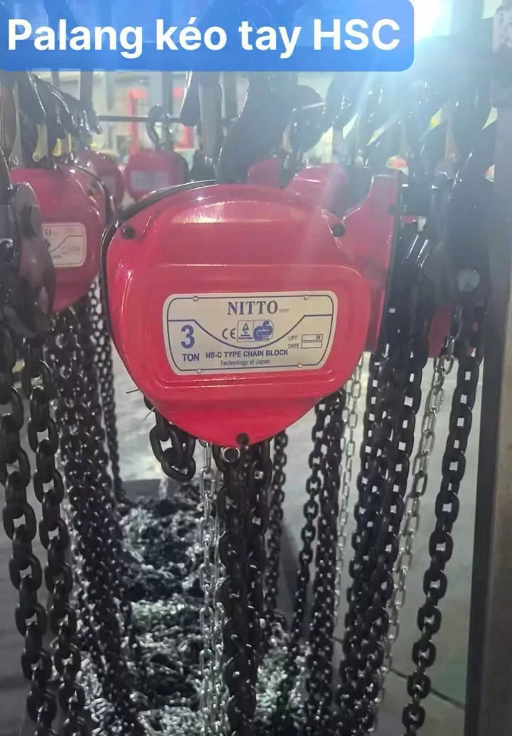 Palang xích kéo tay Nitto HSC 5Tx9m