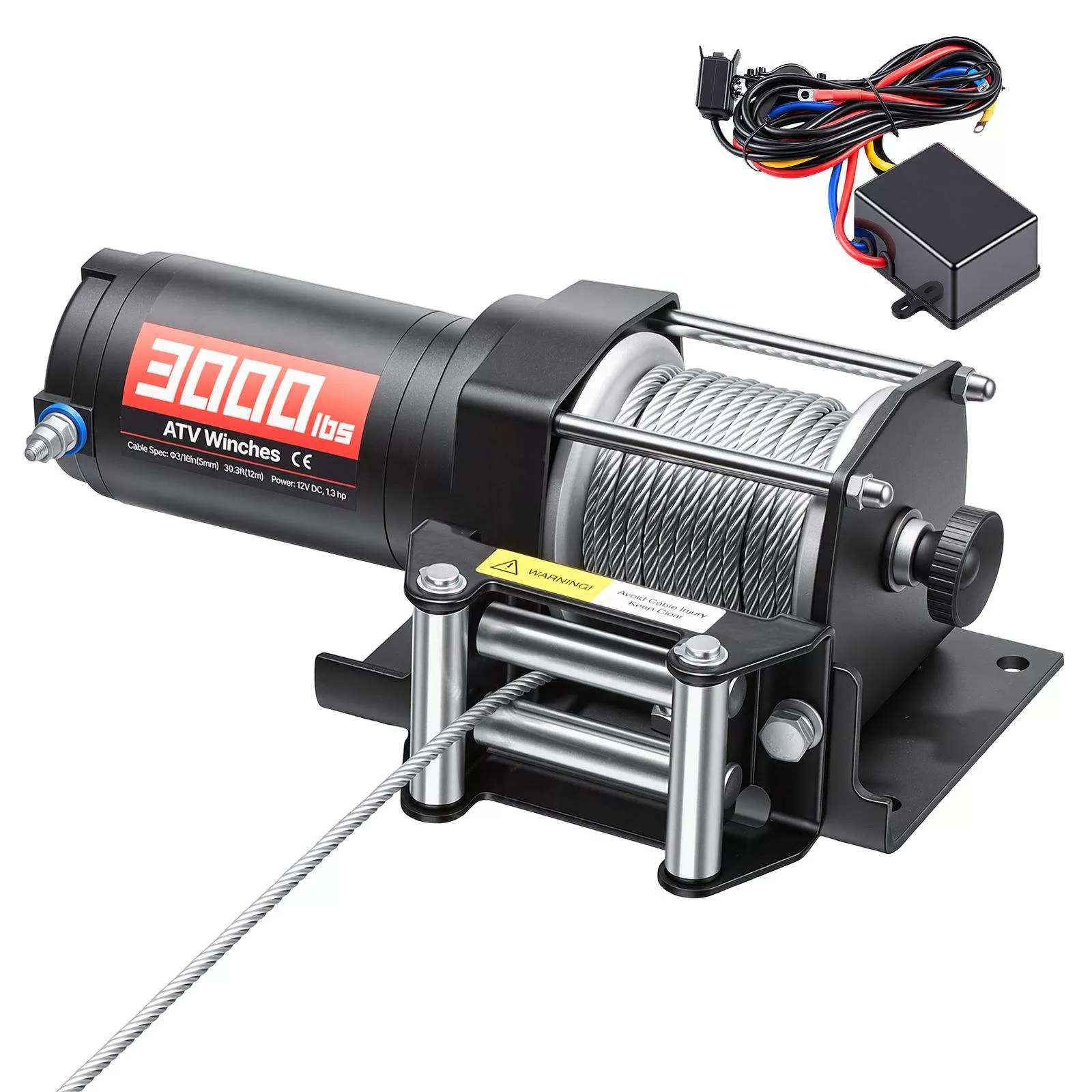 Tời Pin ắc quy 12V 3000LBS giá tốt